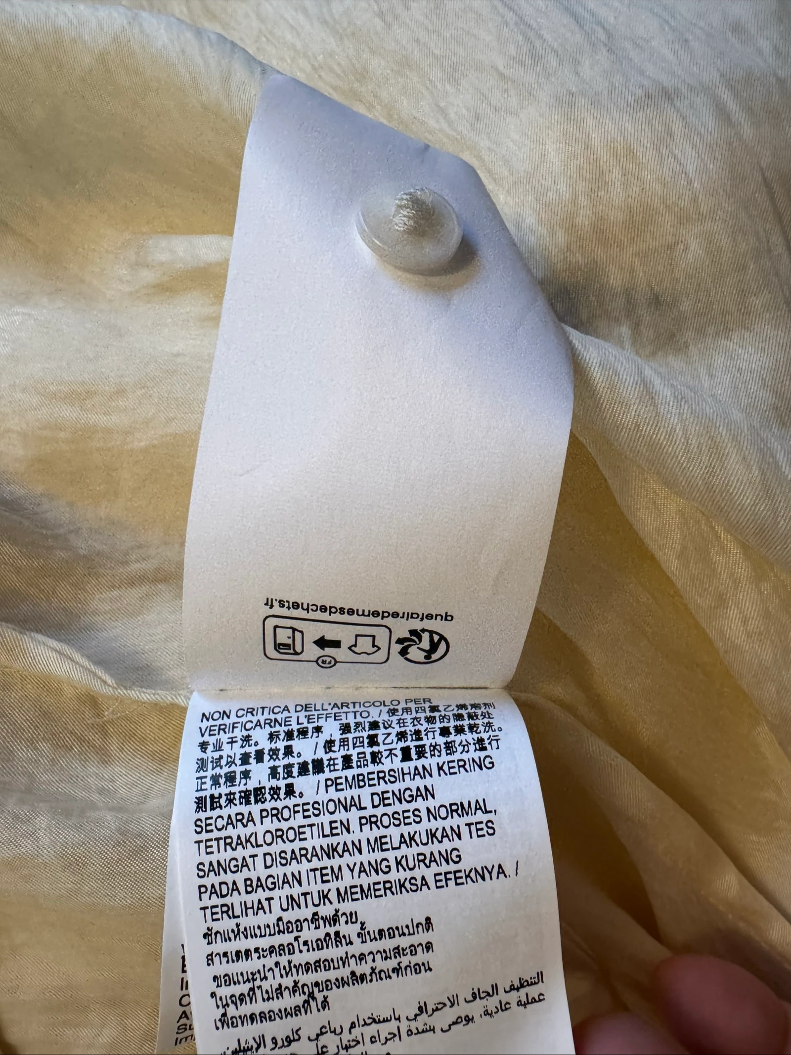 Bimba Y Lola conjunto de dos piezas de satén color crema talla 40 – photo 12